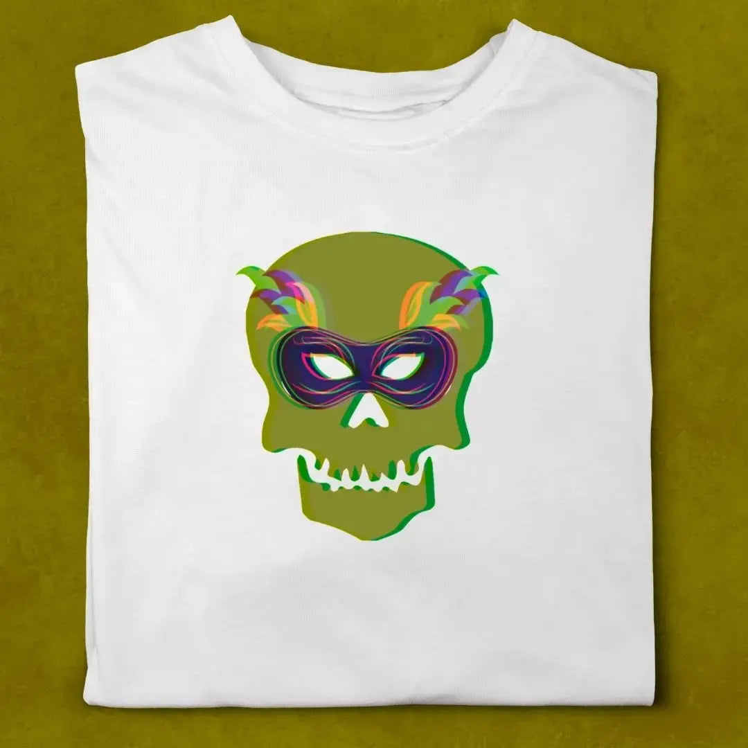 Carnival Skull & Bone T-Shirt Printify