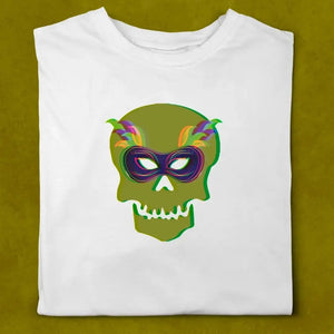 Carnival Skull & Bone T-Shirt Printify