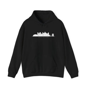 Crescent City Skyline White Hoodie Printify