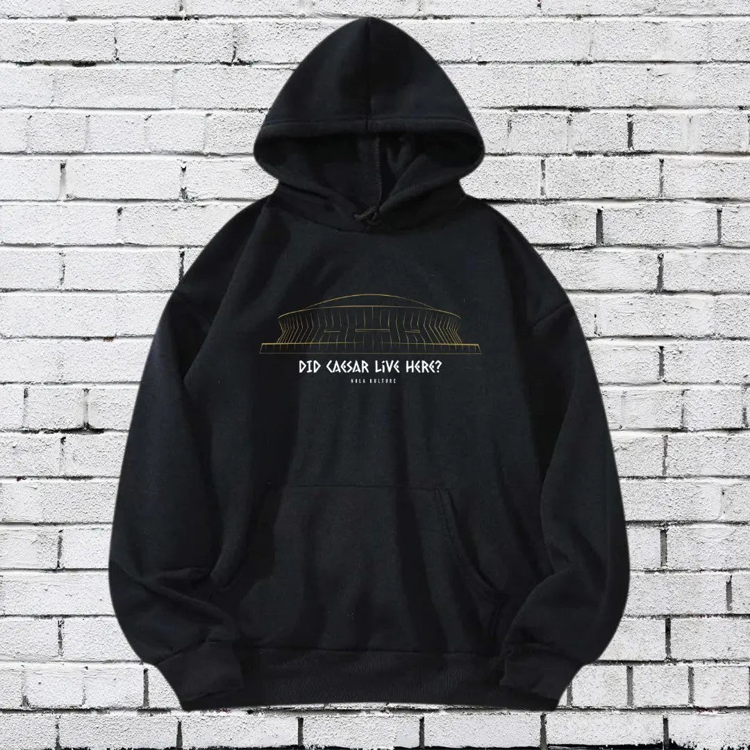 "Did Caesar Live Here?" Superdome Hoodie Printify