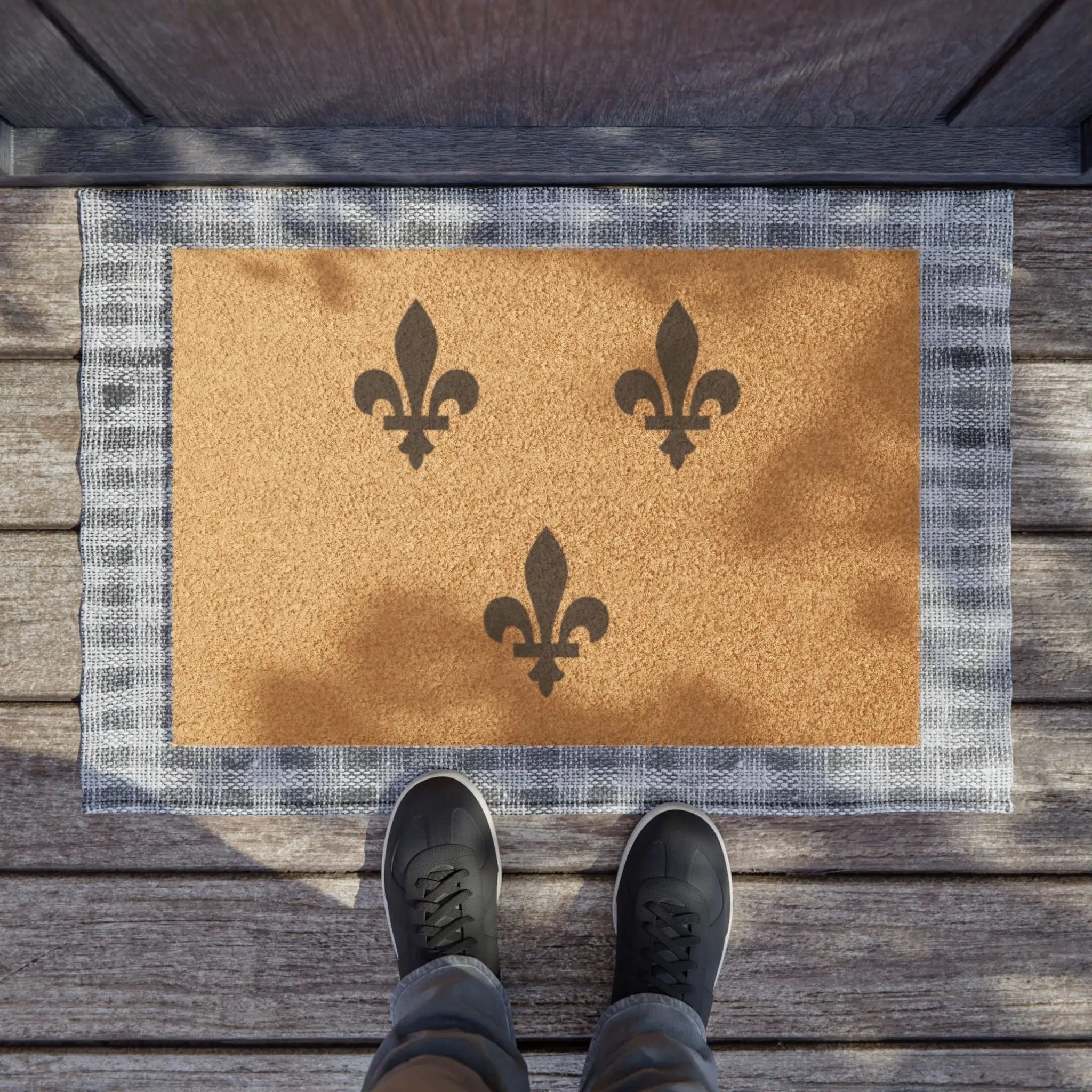 Fleur De Lis Kulture Doormat Printify