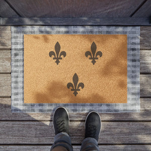 Fleur De Lis Kulture Doormat Printify