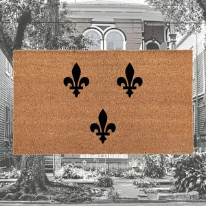 Fleur De Lis Kulture Doormat Printify