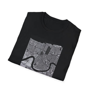 Map of New Orleans T-Shirt Printify