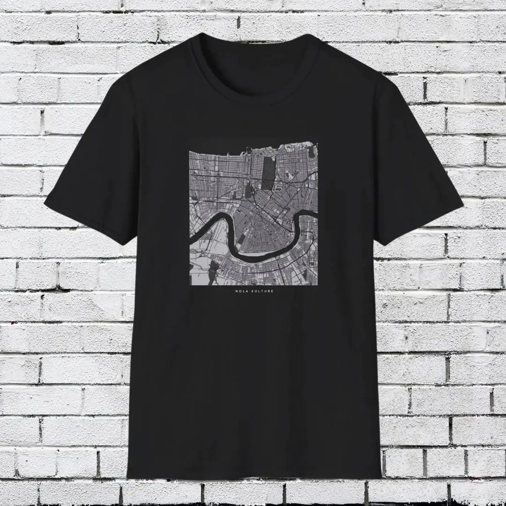 Map of New Orleans T-Shirt Printify