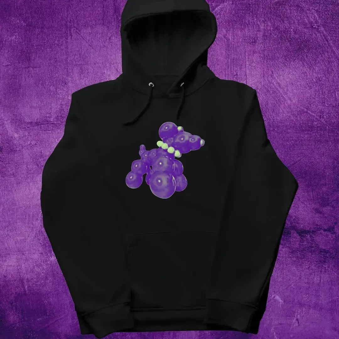 Mardi Gras Bead Dog Hoodie Printify