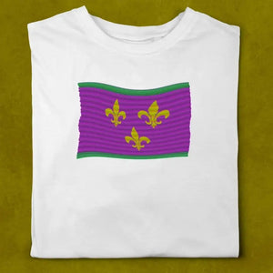 Mardi Gras New Orleans Flag T-Shirt Printify