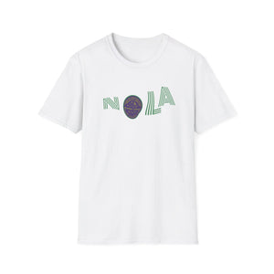 Mardi Gras Nola Warped T-Shirt Printify