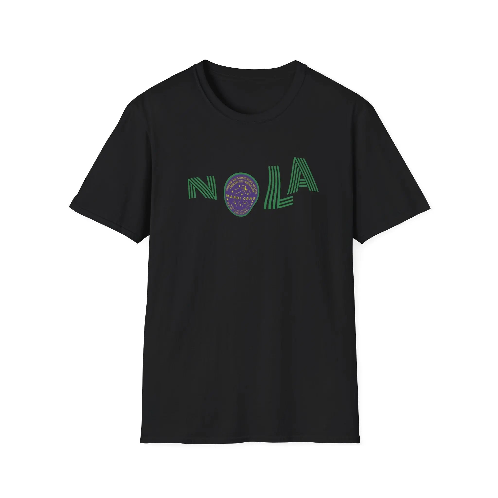 Mardi Gras Nola Warped T-Shirt Printify