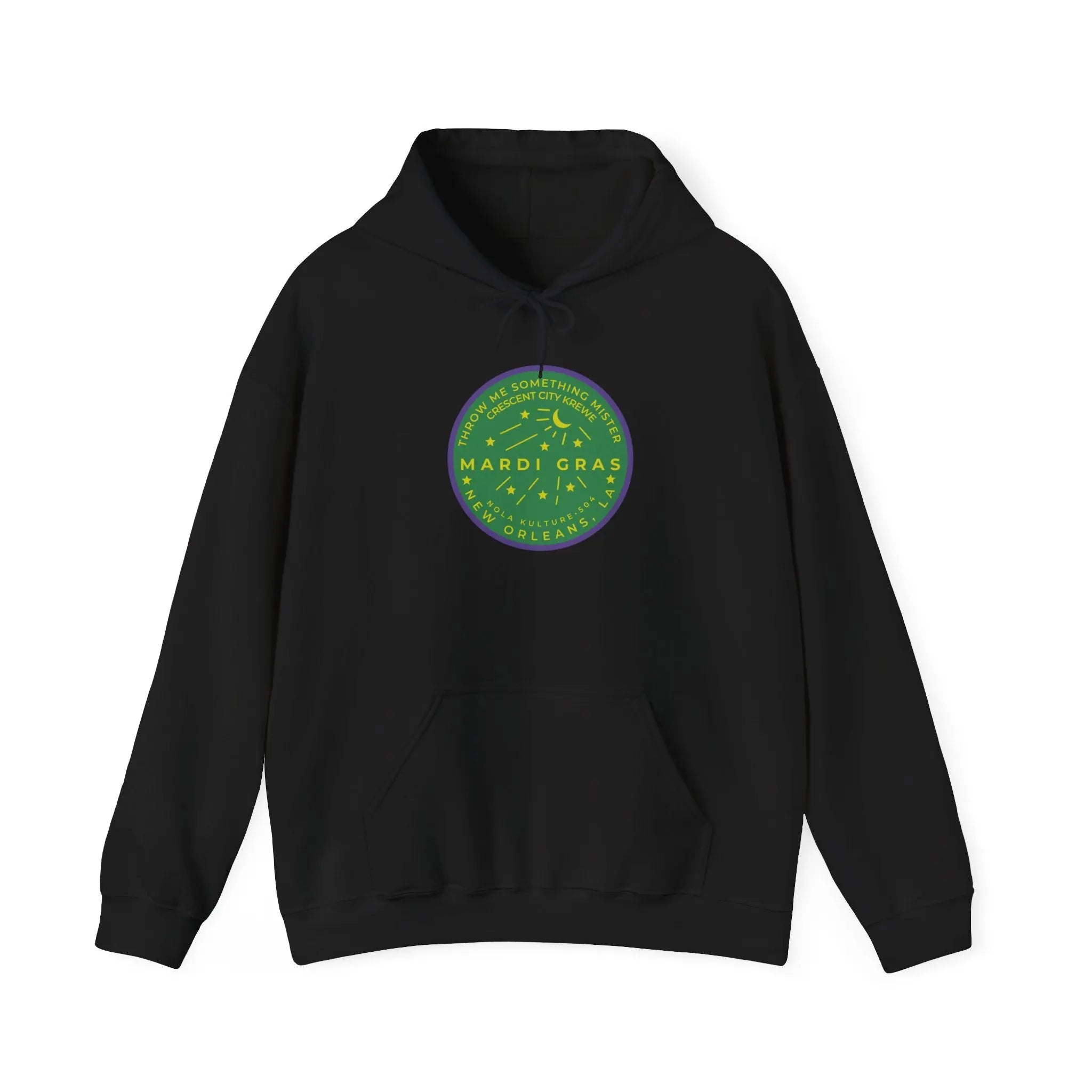 Mardi Gras Watermeter Green Hoodie Printify