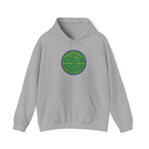 Mardi Gras Watermeter Green Hoodie Printify