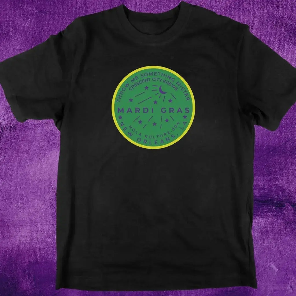 Mardi Gras Watermeter Green T-Shirt Printify