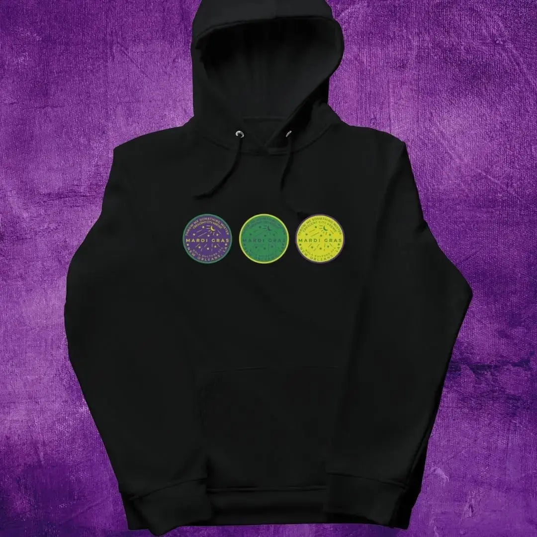 Mardi Gras Watermeter Hoodie Printify