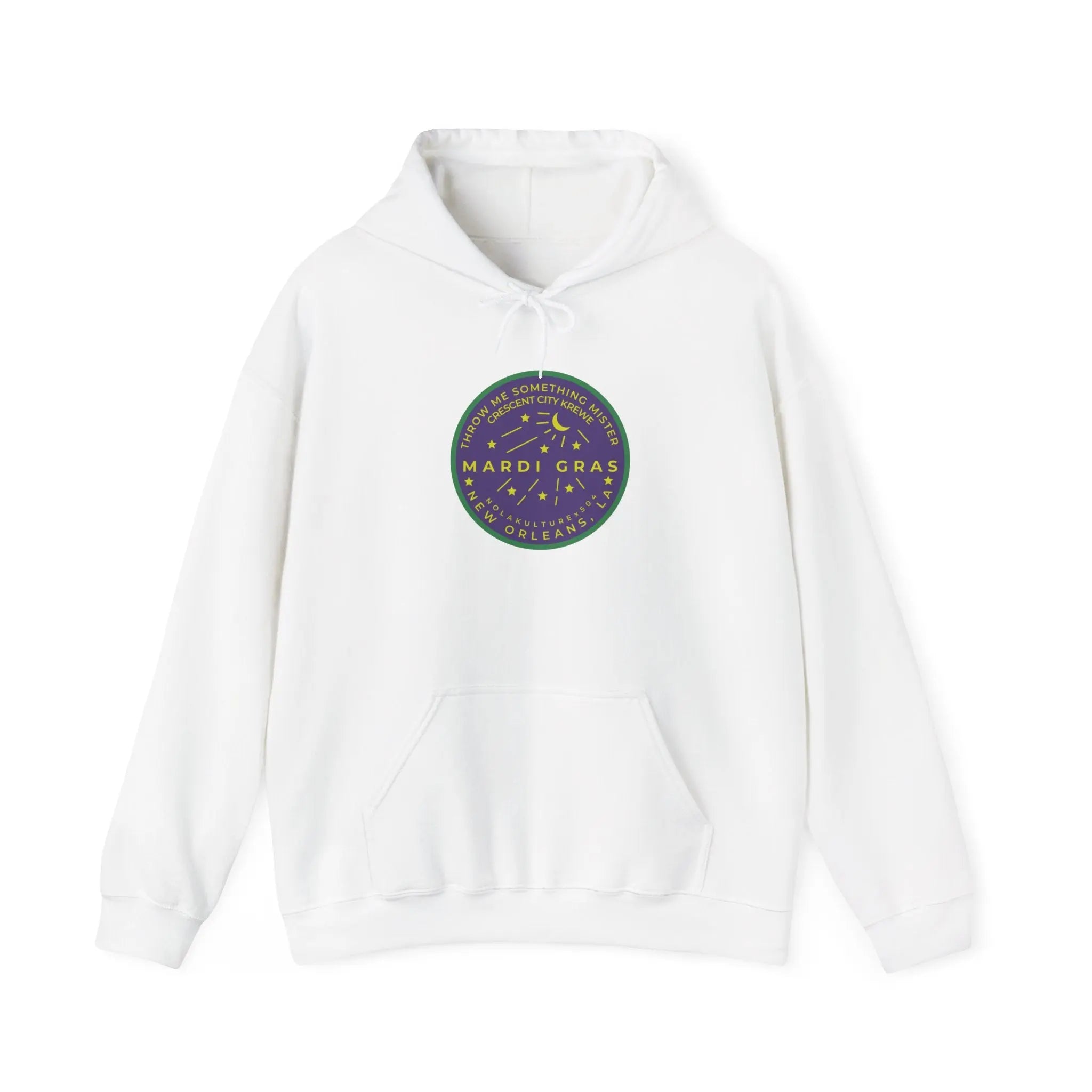 Mardi Gras Watermeter Purple Hoodie Printify