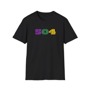 Mardi Gras “504” T-Shirt Printify