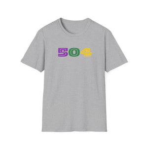 Mardi Gras “504” T-Shirt Printify