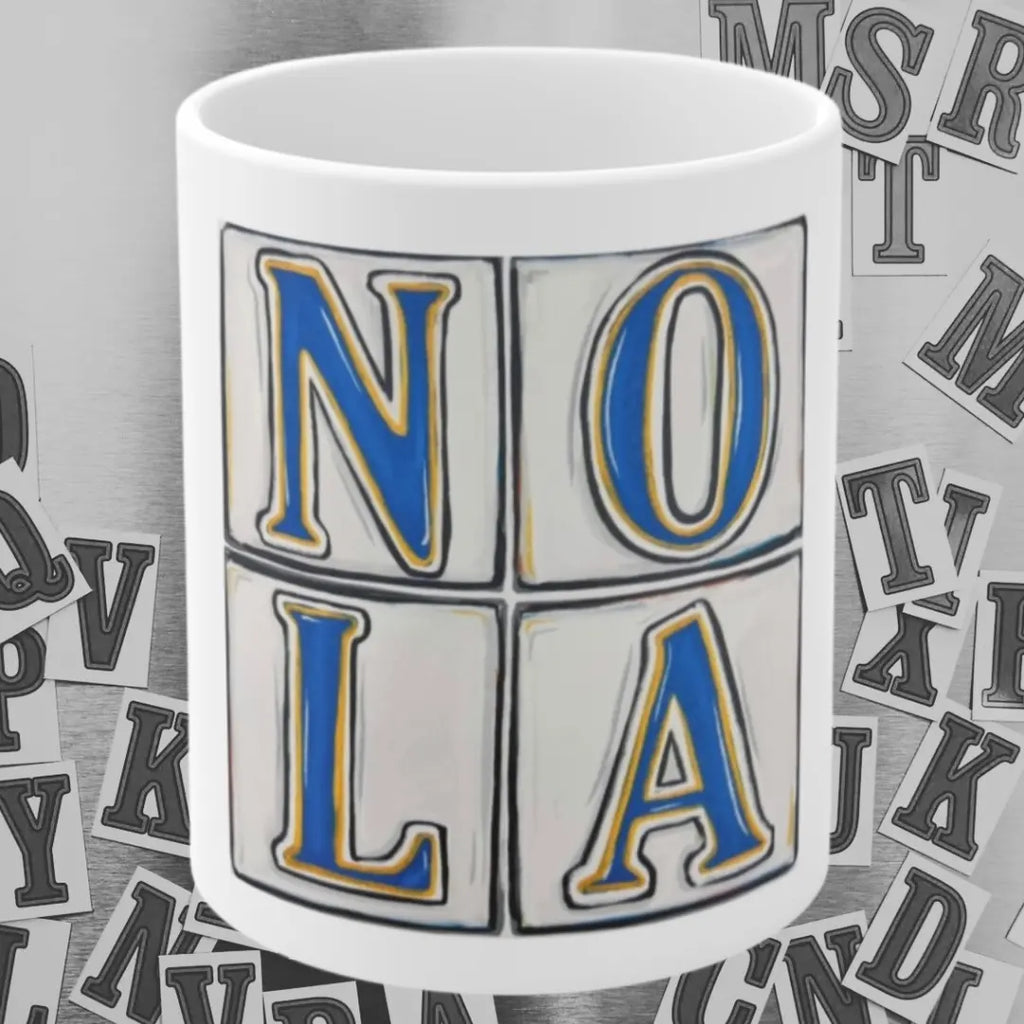 NOLA Vintage 11oz Coffee Mug - Perfect for New Orleans Lovers Printify