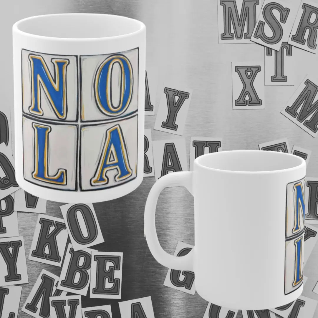 NOLA Vintage 11oz Coffee Mug - Perfect for New Orleans Lovers Printify