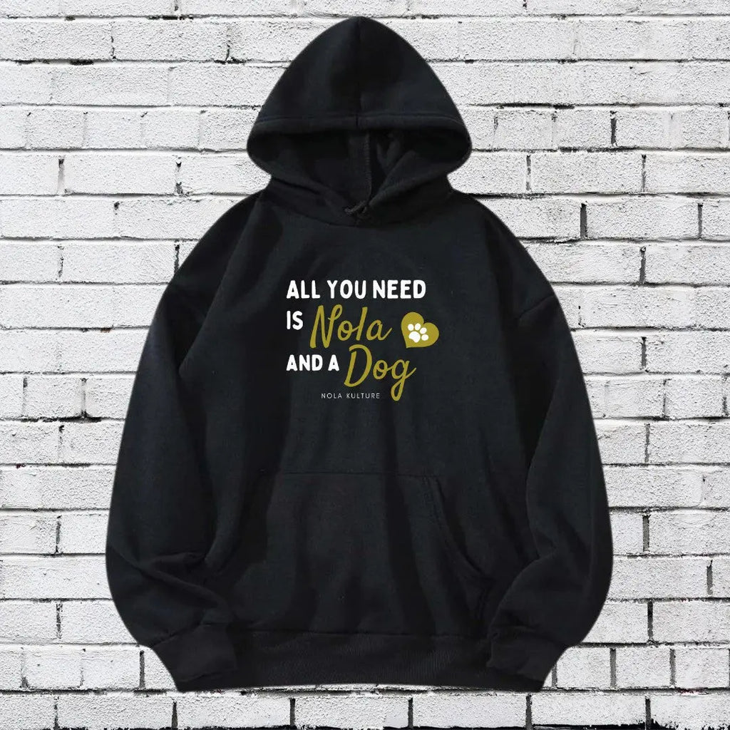 New Orleans Love & Dogs Hoodie Printify