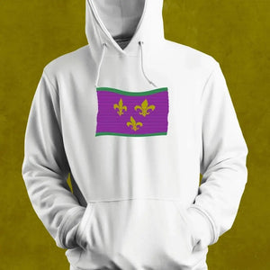 New Orleans Mardi Gras Flag Hoodie Printify