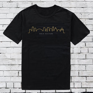 New Orleans Skyline Gold T-Shirt Printify