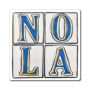 New Orleans Street Tile Magnets Printify