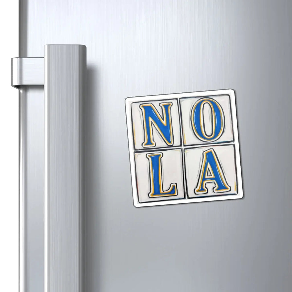 New Orleans Street Tile Magnets Printify