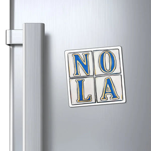 New Orleans Street Tile Magnets Printify