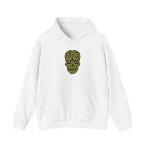 New Orleans Sugar Skull Gold Hoodie Printify