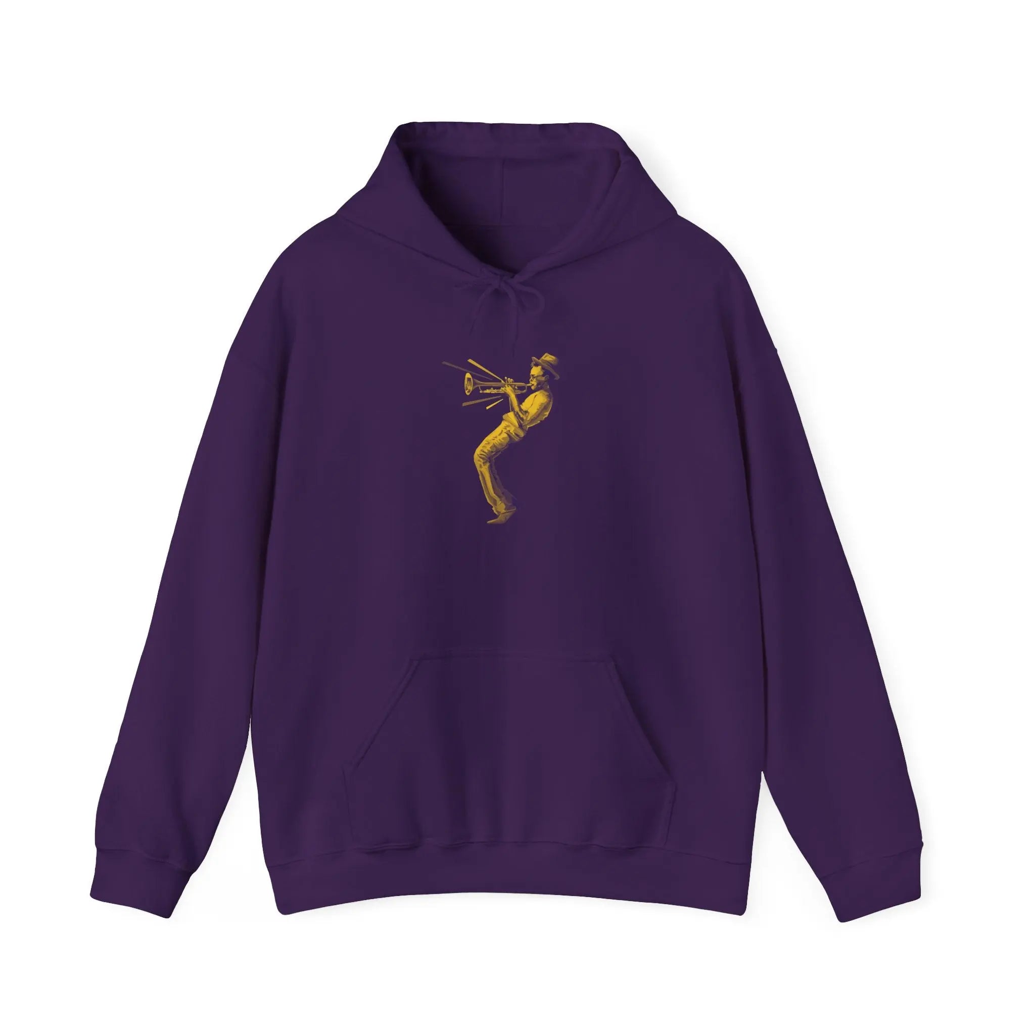 Purple & Gold Jazz Hoodie Printify