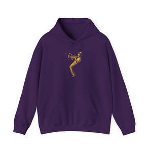 Purple & Gold Jazz Hoodie Printify