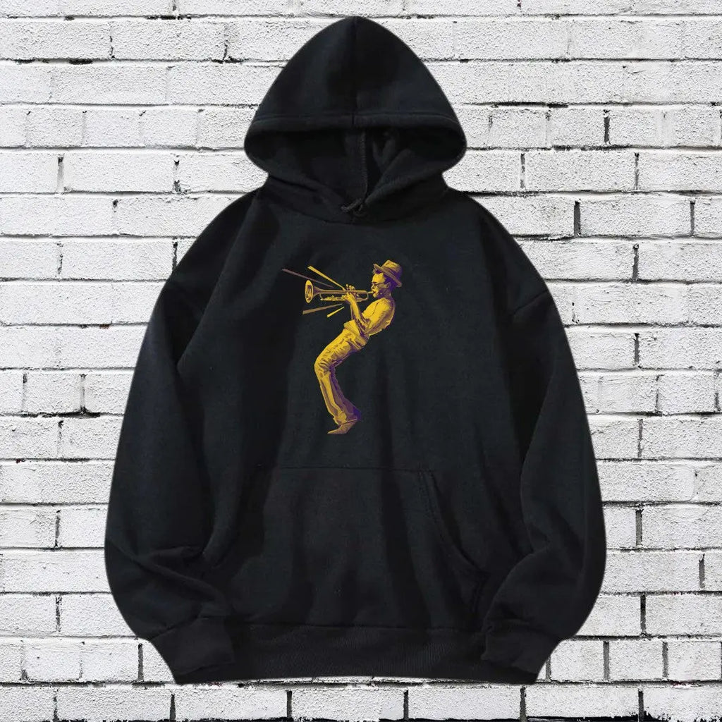 Purple & Gold Jazz Hoodie Printify