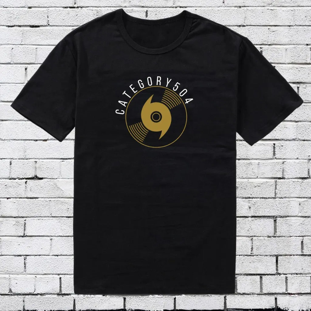 Vinyl Hurricane Record T-Shirt Printify